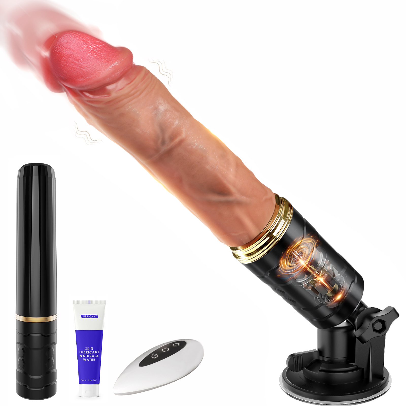 Szexgép – Cacuola vibrátor  (7×7 lökő & vibrációs mód)