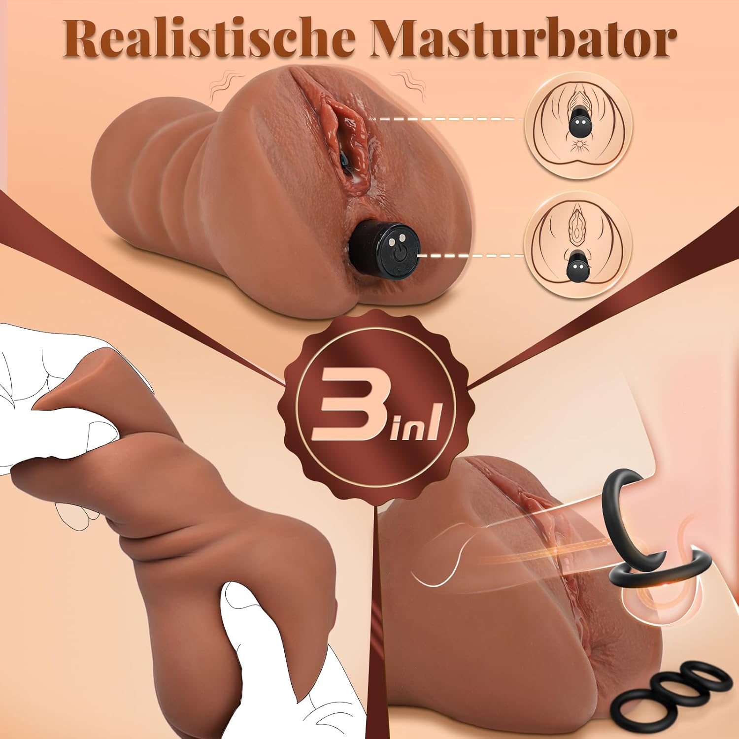 Élethű maszturbátor férfiaknak – Cacuola vagina